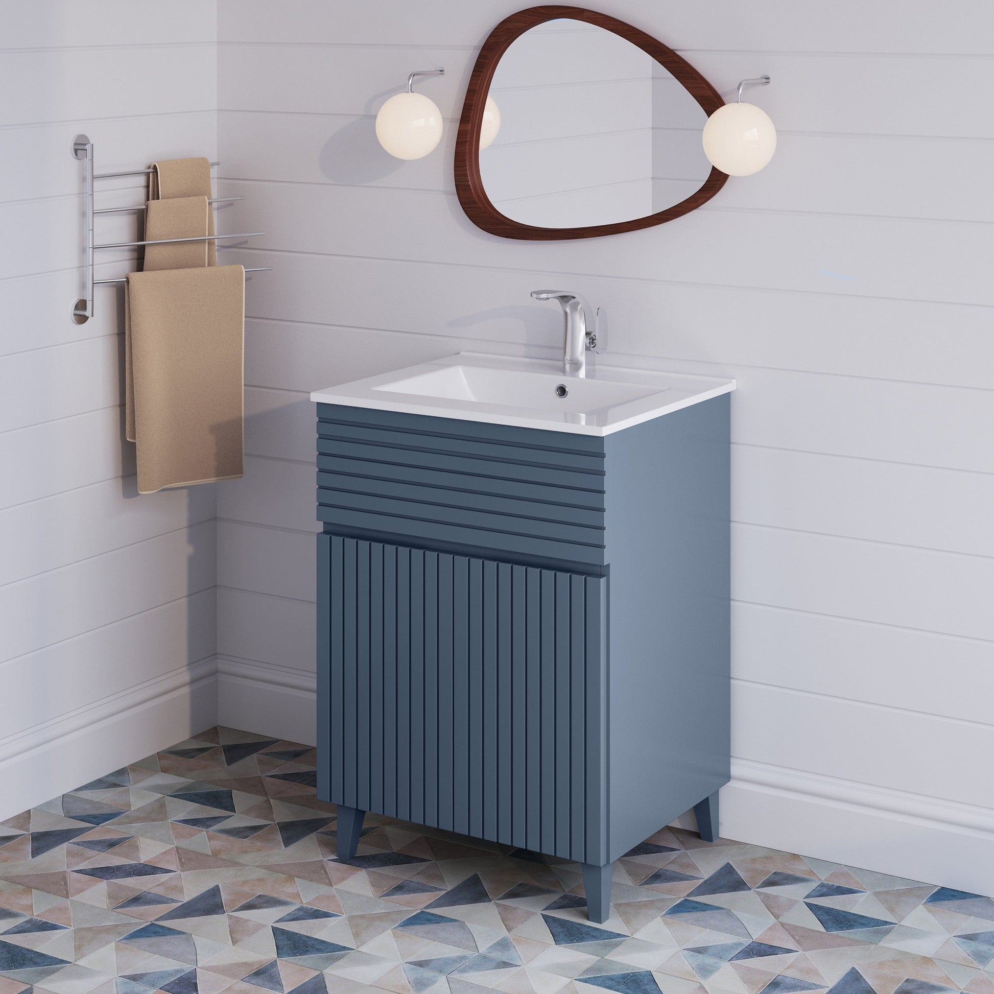Swiss Madison Bernay 24" Bathroom Vanity in Heather - ﻿﻿SM-BV271H - Backyard Provider