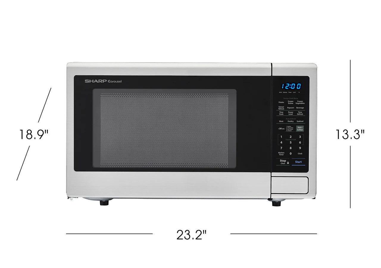 Sharp SMC1842CS 1.8 Cu. Ft. 1100w Stainless Steel Countertop Microwave Oven Other