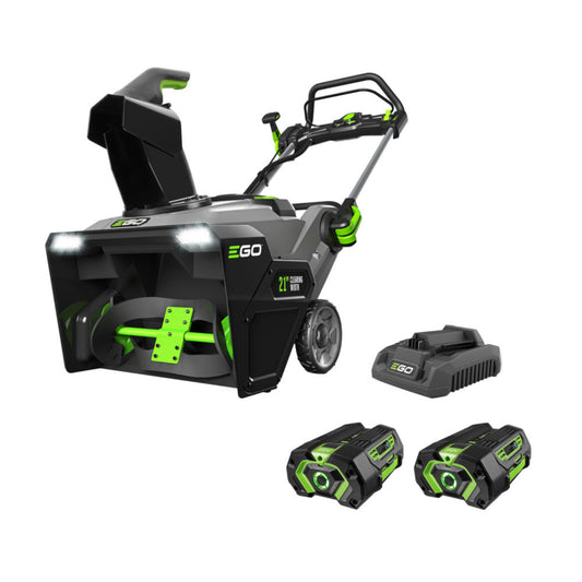 EGO Power+ 21" Dual Port Snow Blower with (2) 4Ah Batteries and 320W Charger - SNT2101