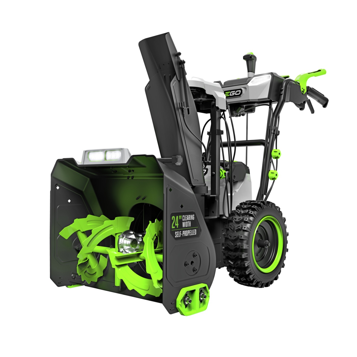 EGO Power+ POWER+ 24 in. Self-Propelled 2-Stage XP Snow Blower with Peak Power and 2 x 10.0 Ah Batteries and Dual Port Charger - SNT2416