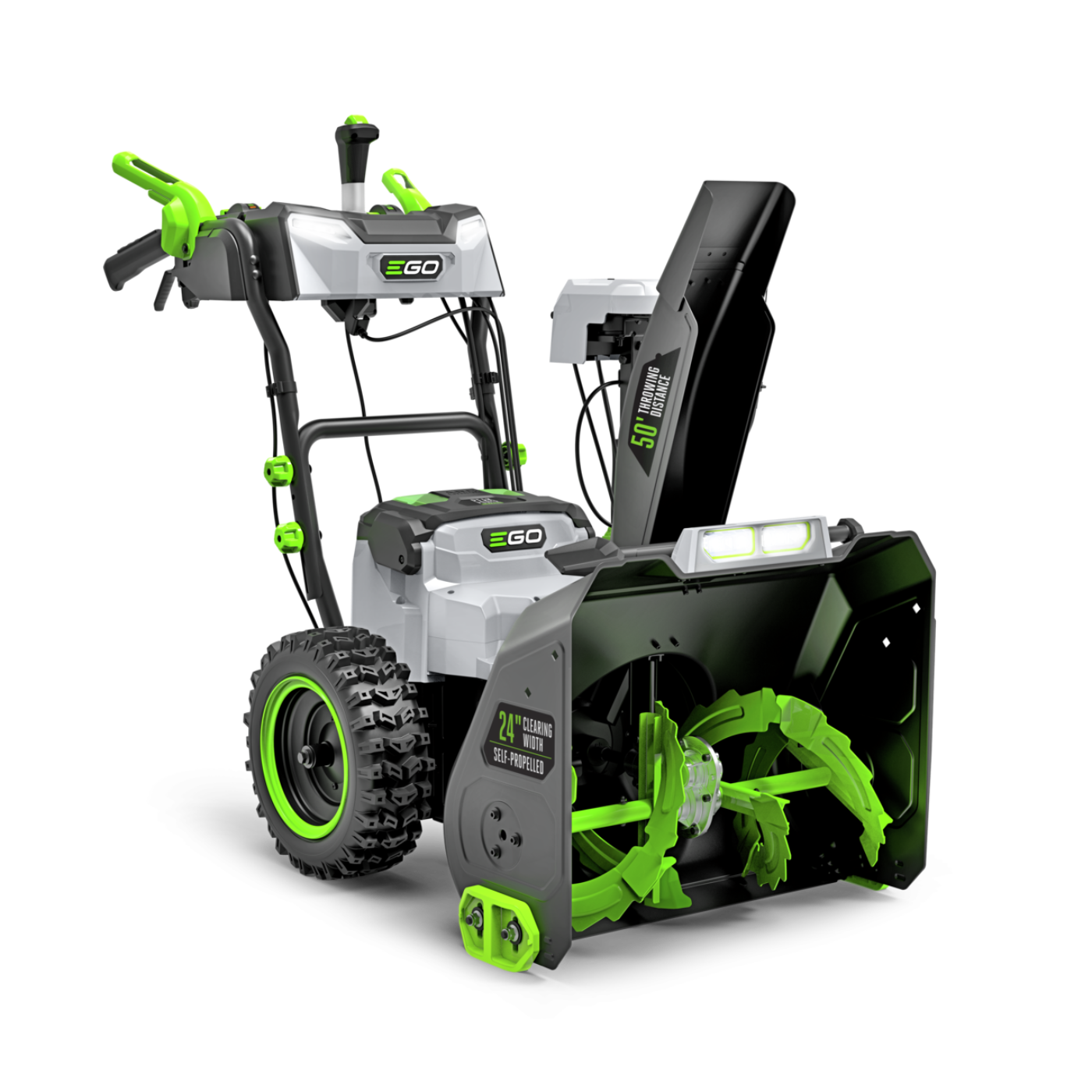 EGO Power+ POWER+ 24 in. Self-Propelled 2-Stage XP Snow Blower with Peak Power and 2 x 10.0 Ah Batteries and Dual Port Charger - SNT2416
