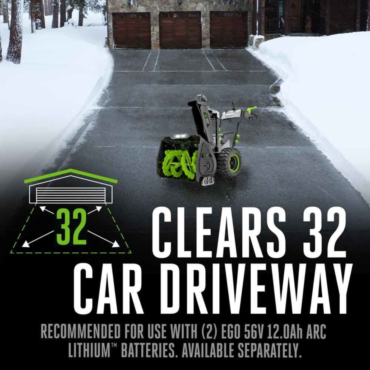 EGO Power+ 28 in. Self-Propelled 2-Stage Snow Blower with Peak Power - Battery and Charger Not Included - SNT2800