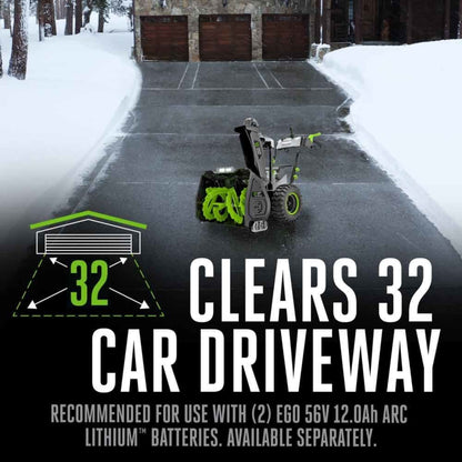 EGO Power+ 28 in. Self-Propelled 2-Stage Snow Blower with Peak Power - Battery and Charger Not Included - SNT2800