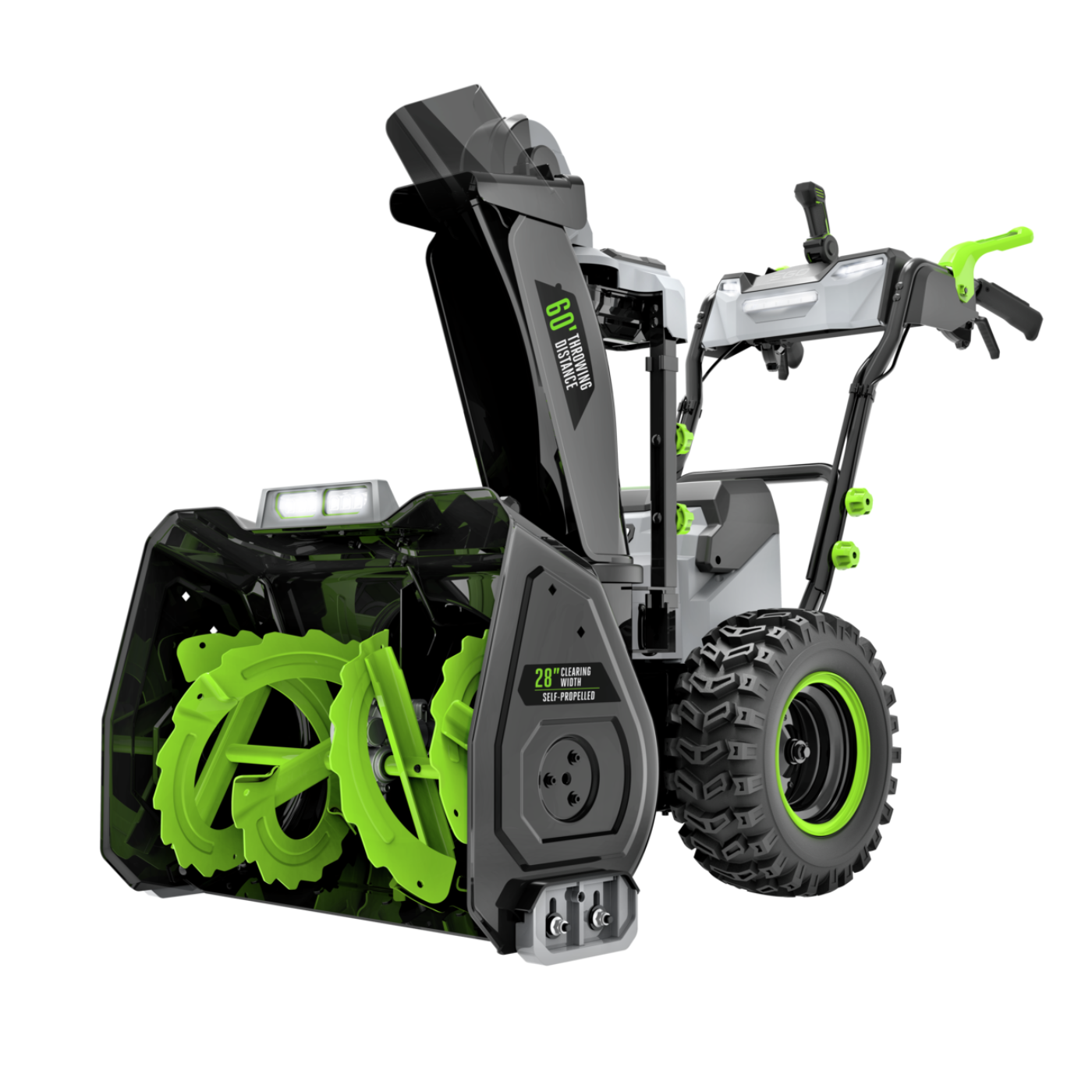 EGO Power+ 28 in. Self-Propelled 2-Stage Snow Blower with Peak Power and 2 x 12.0 Ah Batteries and Dual Port Charger - SNT2807