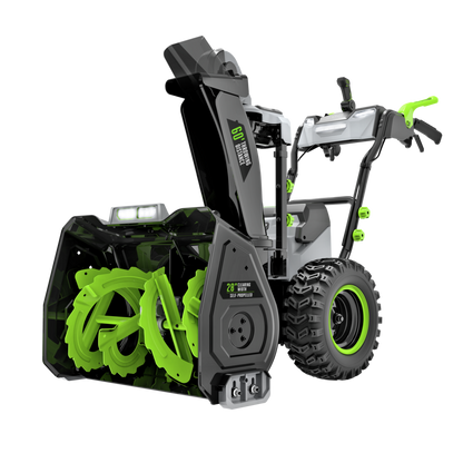 EGO Power+ 28 in. Self-Propelled 2-Stage Snow Blower with Peak Power and 2 x 12.0 Ah Batteries and Dual Port Charger - SNT2807