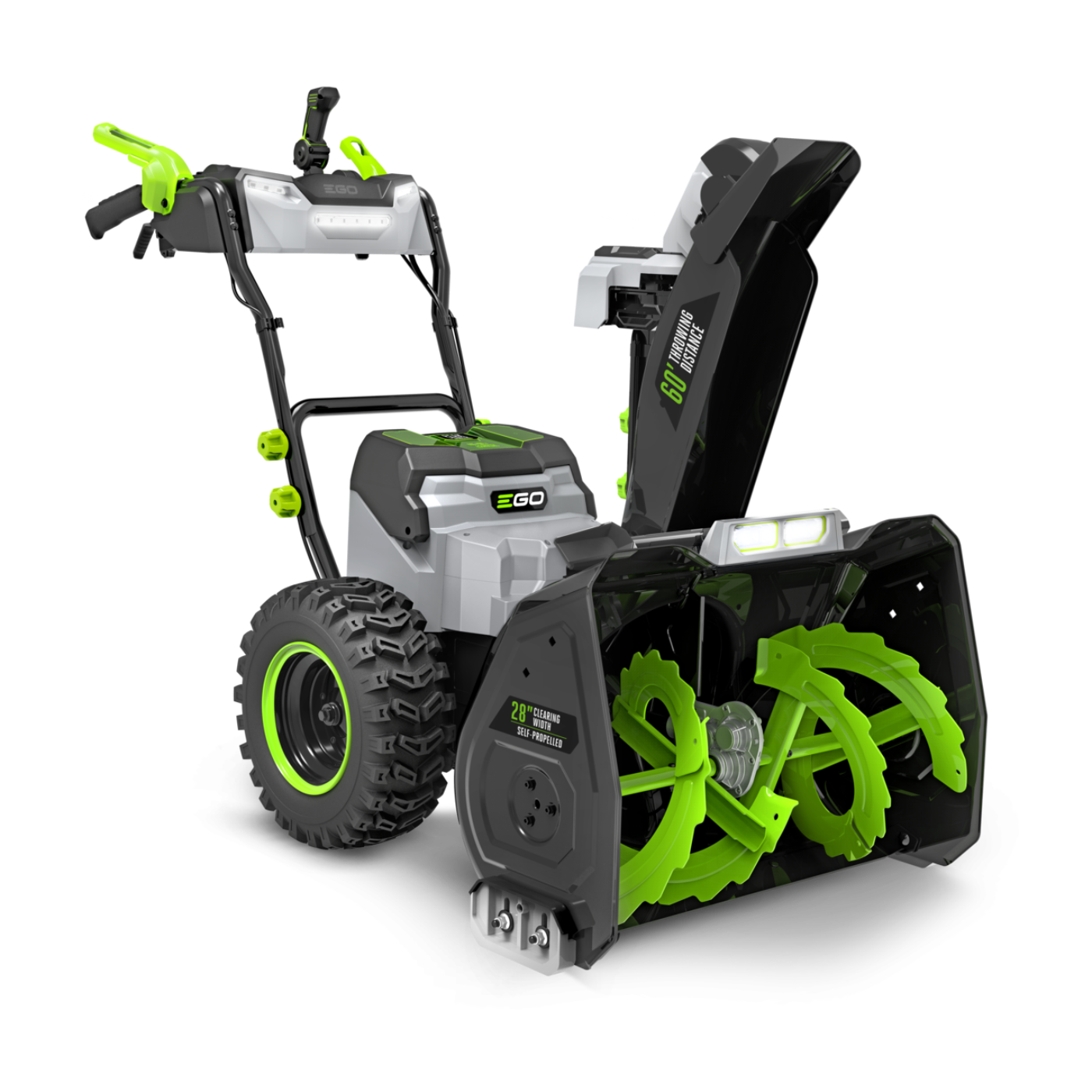 EGO Power+ 28 in. Self-Propelled 2-Stage Snow Blower with Peak Power and 2 x 12.0 Ah Batteries and Dual Port Charger - SNT2807