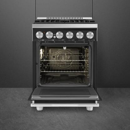 Smeg Range with Hob 24" SPR Aesthetic Stainless steel - SPR24UGGAN