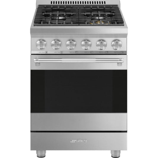 Smeg Range with Hob 24" Aesthetic Stainless steel - SPR24UGGX