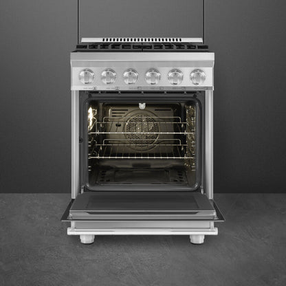 Smeg Range with Hob 24" Aesthetic Stainless steel - SPR24UGGX