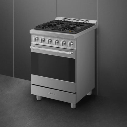 Smeg Range with Hob 24" Aesthetic Stainless steel - SPR24UGGX