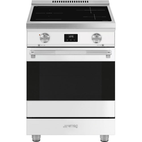 Smeg Range with Induction Hob 24" Aesthetic Matte white -  SPR24UIMMW