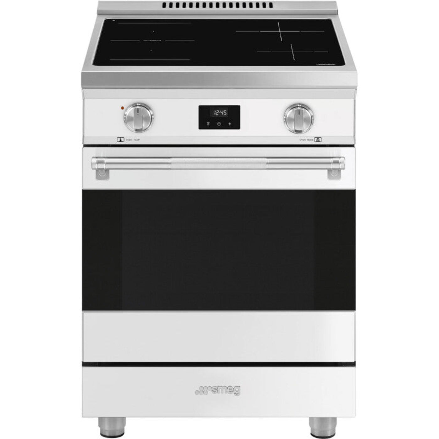 Smeg Range with Induction Hob 24" Aesthetic Matte white -  SPR24UIMMW