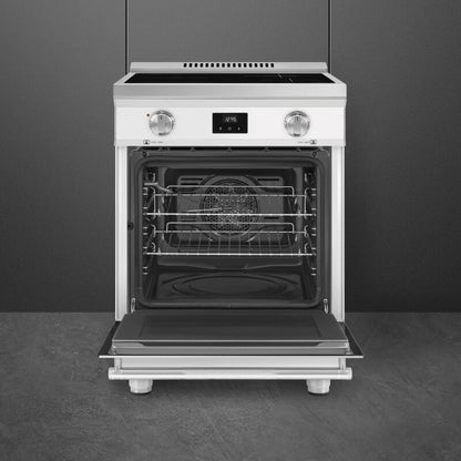 Smeg Range with Induction Hob 24" Aesthetic Matte white -  SPR24UIMMW