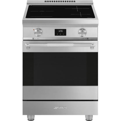 Smeg Range with Induction Hob 24" Aesthetic Stainless steel - SPR24UIMX