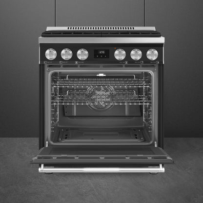 Smeg Range with Gas Hob 30" Aesthetic Stainless steel - SPR30UGGAN