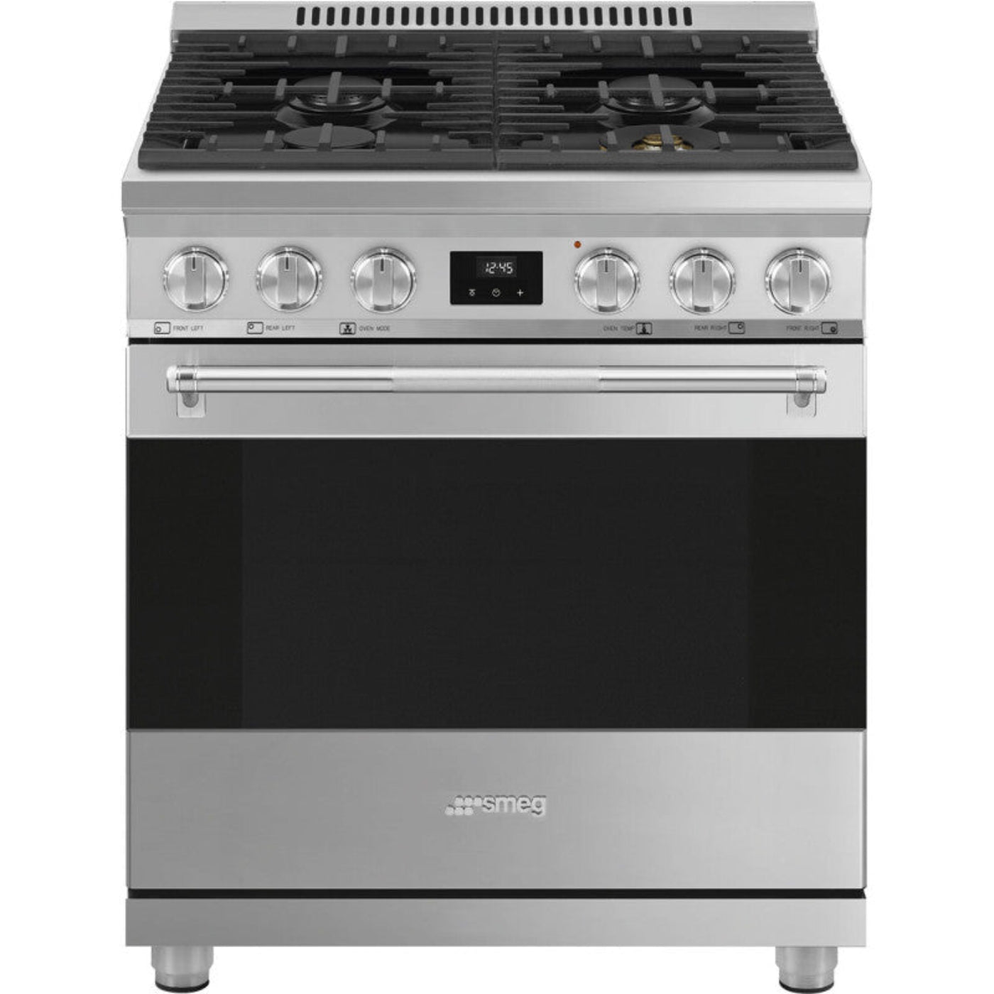 Smeg Range with Gas Hob 30" Aesthetic Stainless steel - SPR30UGGX