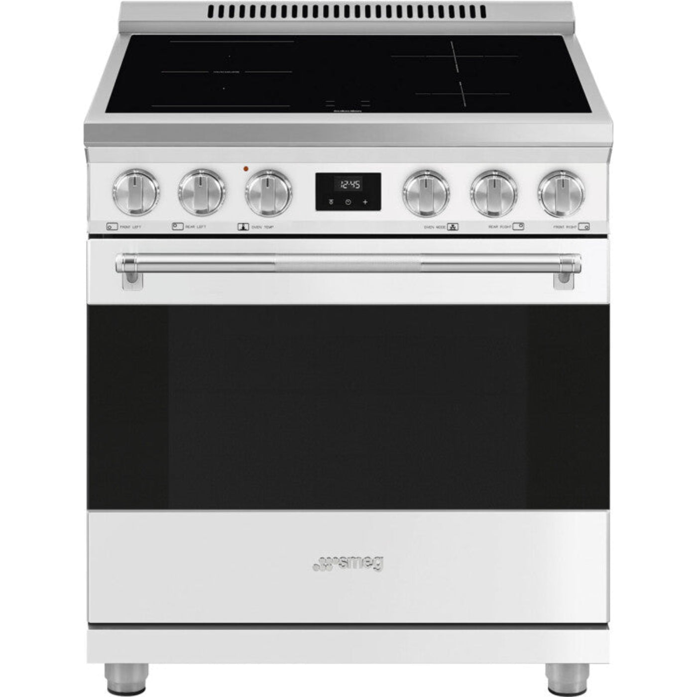 Smeg Range with Induction Hob 30" Aesthetic Matte white - SPR30UIMMW