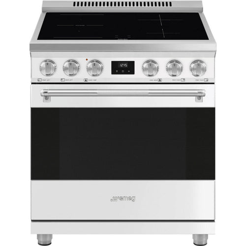 Smeg Range with Induction Hob 30" Aesthetic Matte white - SPR30UIMMW