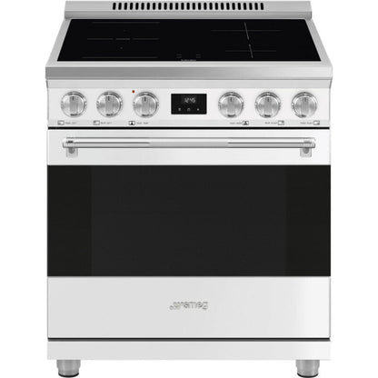 Smeg Range with Induction Hob 30" Aesthetic Matte white - SPR30UIMMW