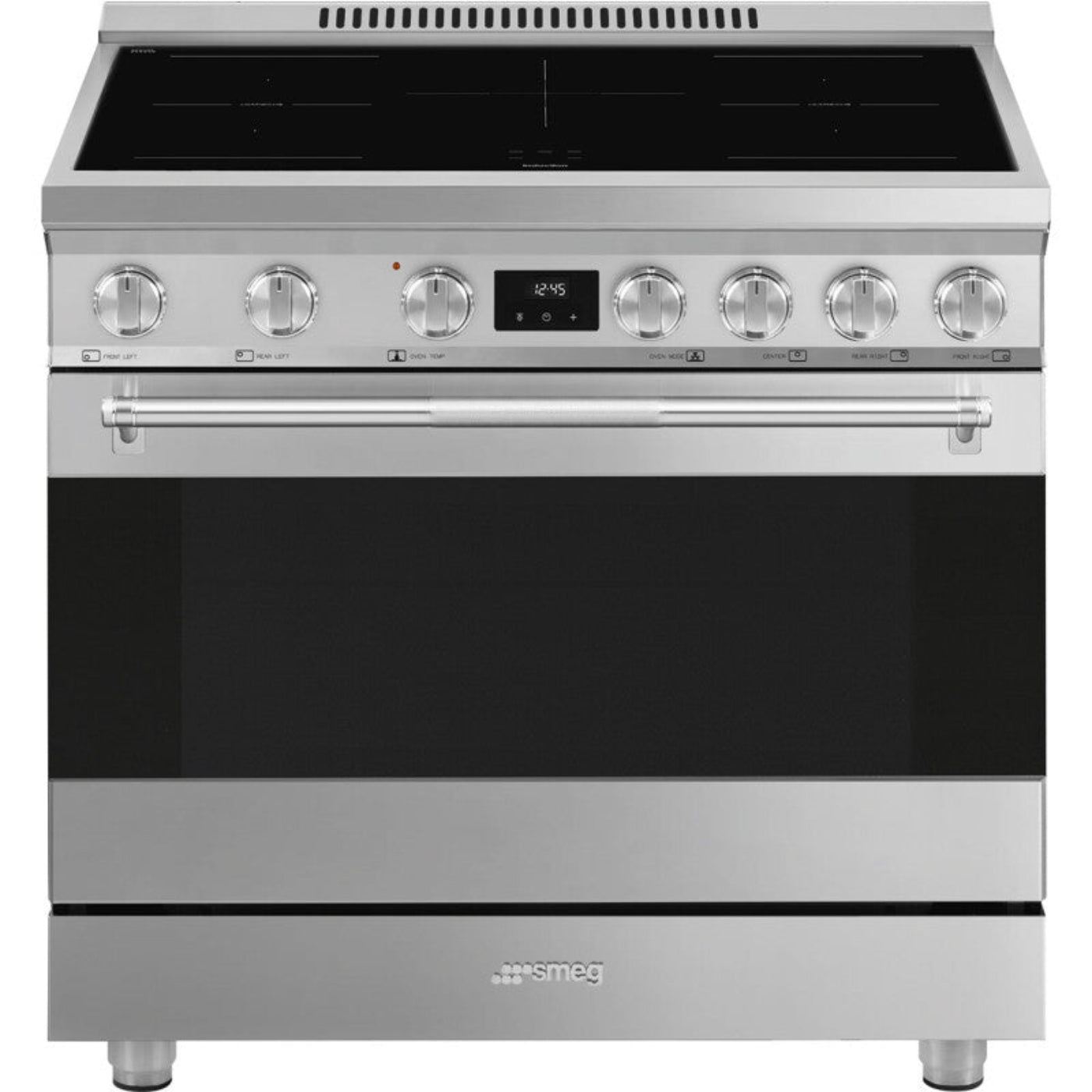 Smeg Range with Induction Hob 36" Aesthetic Stainless steel - SPR36UIMX