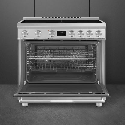Smeg Range with Induction Hob 36" Aesthetic Stainless steel - SPR36UIMX