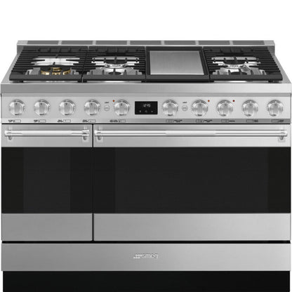 Smeg Range with Hob 48" SPR Aesthetic Stainless steel - SPR48UGMX