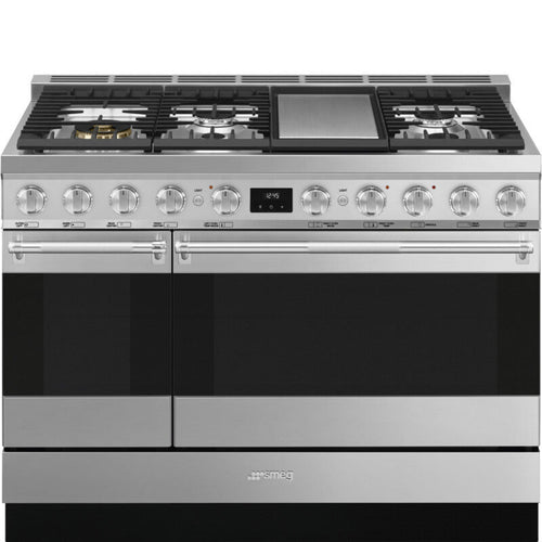 Smeg Range with Hob 48" SPR Aesthetic Stainless steel - SPR48UGMX