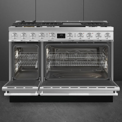 Smeg Range with Hob 48" SPR Aesthetic Stainless steel - SPR48UGMX