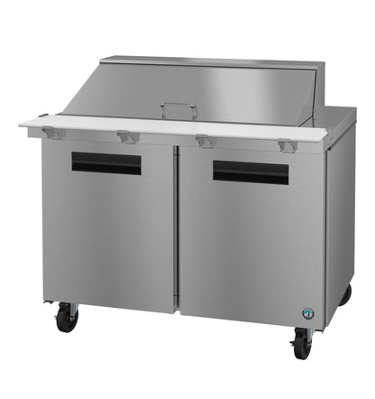 Hoshizaki SR48B-18M | 48" Wide 2 Door Mega Top Sandwich Prep Table - SR48B-18M