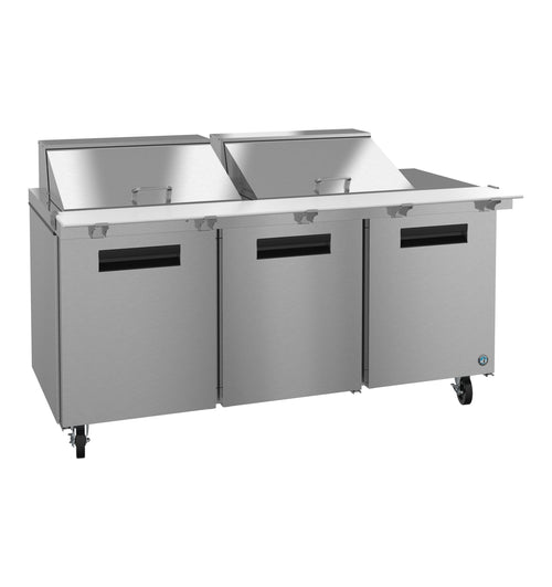Hoshizaki SR72B-24M | 72" Wide 3 Door Mega Top Sandwich Prep Table - SR72B-24M