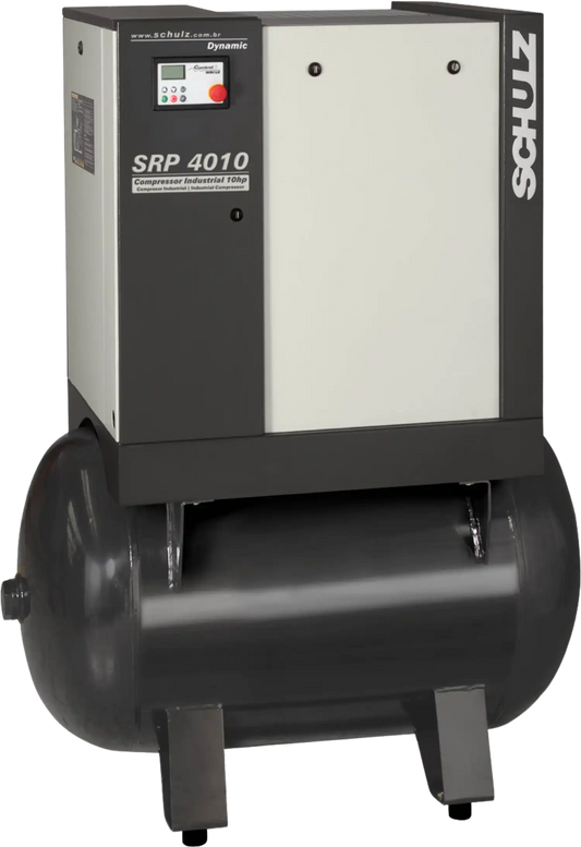 Schulz SRP-4010 Dynamic Air Compressor 10 HP 120 gal. 460V 3-Phase Horizontal - 970.3902-460