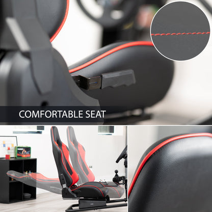 VIVO Racing Simulator Cockpit with Shelf Kit - STAND-KIT-RACE1S