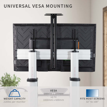 VIVO Mobile TV Cart - 32" to 100" Screens - STAND-TV22S