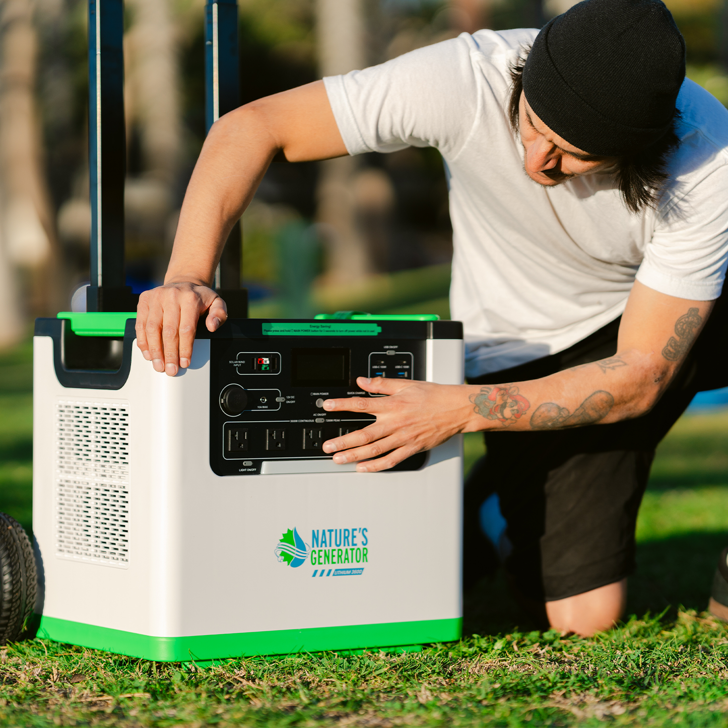 Nature's Generator Lithium 3600 Solar Generator - NGL36AUF2