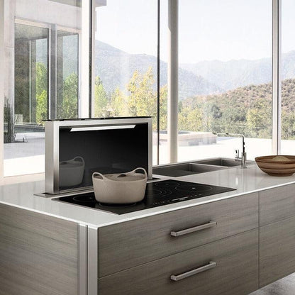 Faber Scirocco Lux Downdraft Range Hood with Size Options in Stainless Steel (SCLX)