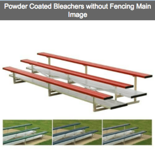 Bleacher 2-3 Row Powder Coated Aluminum - NB0215C