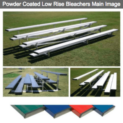 Bleacher  4 Row Powder Coated Low Rise Aluminum