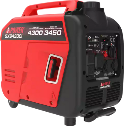 A-iPower 3450W/4300W Generator Gas Low THD Inverter CO Alert New - GXS4300i