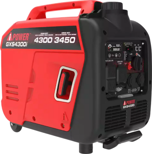 A-iPower 3450W/4300W Generator Gas Low THD Inverter CO Alert New - GXS4300i