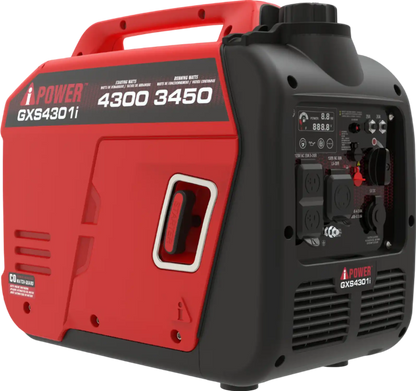 A-iPower 3450W/4300W Generator Gas Low THD Inverter CO Alert New - GXS4301i
