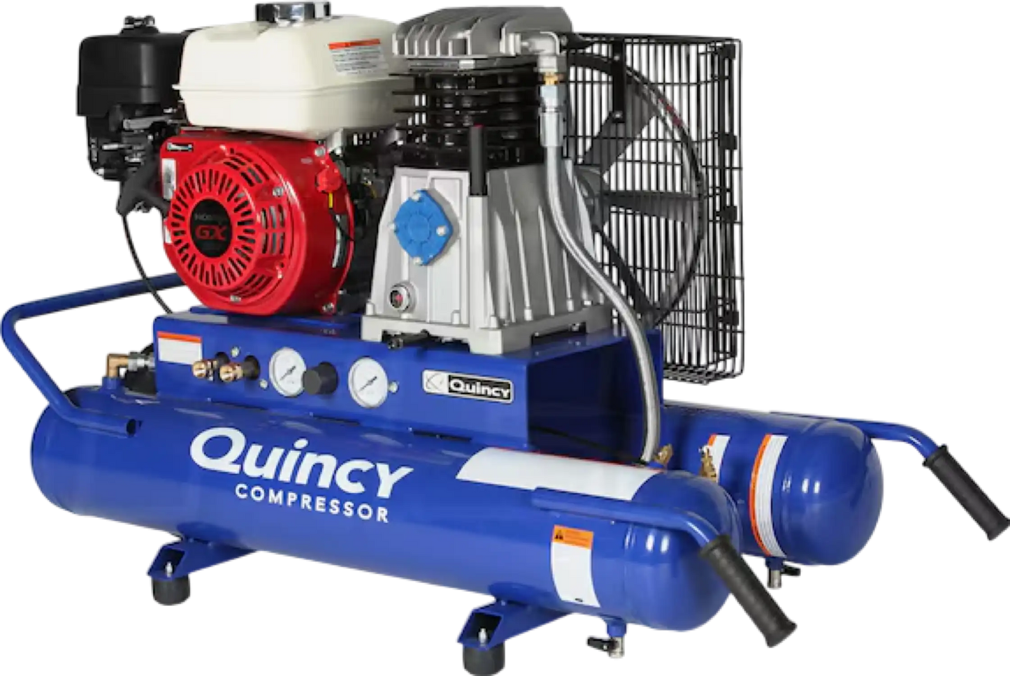 Quincy Air Compressor 5.5 HP 8 Gallon Single Stage Honda GX160 Engine New - 1129102812