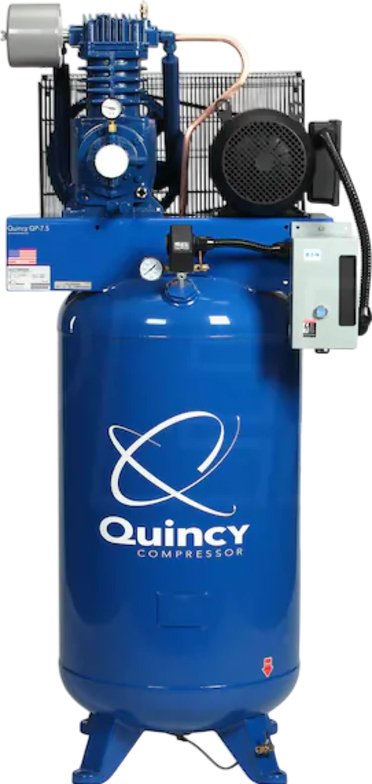 Quincy QP Pro Air Compressor 7.5 HP 80 Gallon Two Stage 1-Phase 230V New - 2020040746