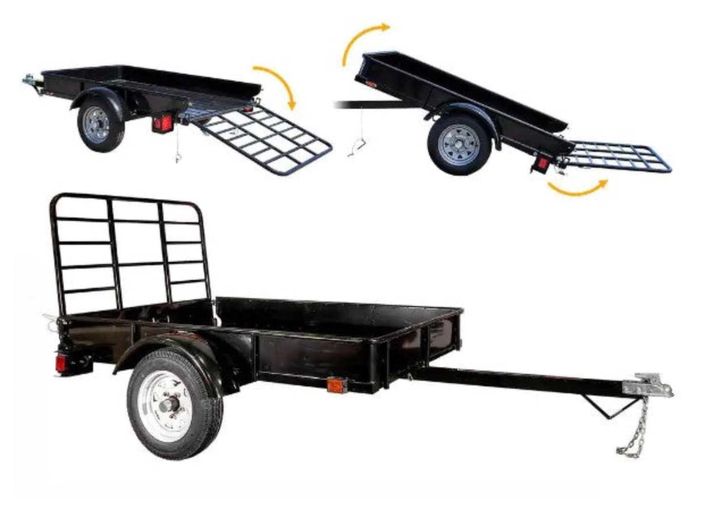 DK2 MMT4X6 1295 lbs. Capacity 4 ft. x 6 ft. Flatbed Trailer New - MMT4X6