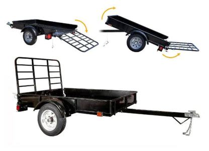 DK2 MMT4X6 1295 lbs. Capacity 4 ft. x 6 ft. Flatbed Trailer New - MMT4X6