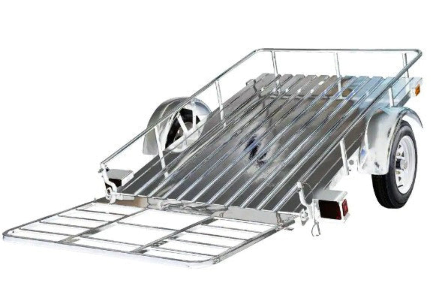 DK2 MMT4X6OG 1295 lbs. Capacity 4 ft. x 6 ft. Open Rail Galvanized Steel Flatbed Trailer New - MMT4X6OG