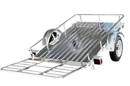 DK2 MMT4X6OG 1295 lbs. Capacity 4 ft. x 6 ft. Open Rail Galvanized Steel Flatbed Trailer New - MMT4X6OG