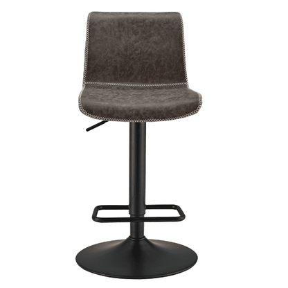 New Pacific Direct Jayden PU Leather Low back Gaslift Bar Stool, (Set of 2) 9300039-238