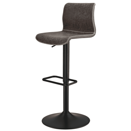 New Pacific Direct Jayden PU Leather Low back Gaslift Bar Stool, (Set of 2) 9300039-238