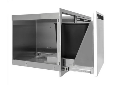 Pacific Coast Manufacturing350 Series 42" Door/Double Drawer w/ Trash Roll-Out Combo - BBQ-350-DDC-42TR