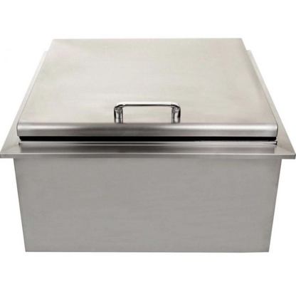 Pacific Coast Manufacturing 260 Series 18" Drop-In Ice Bin Cooler w/ Condiment Tray - BBQ-260-18DI
